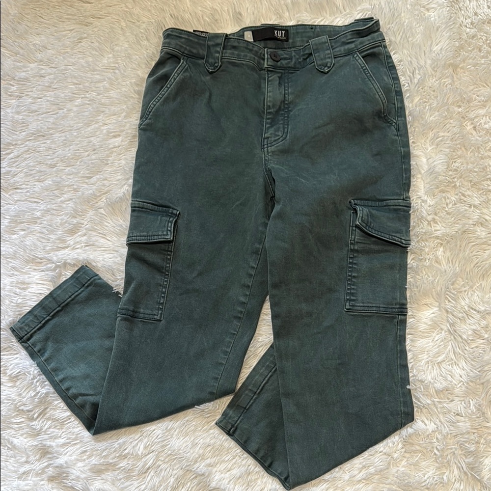 Kut from the Kloth Green Straight Leg Jeans